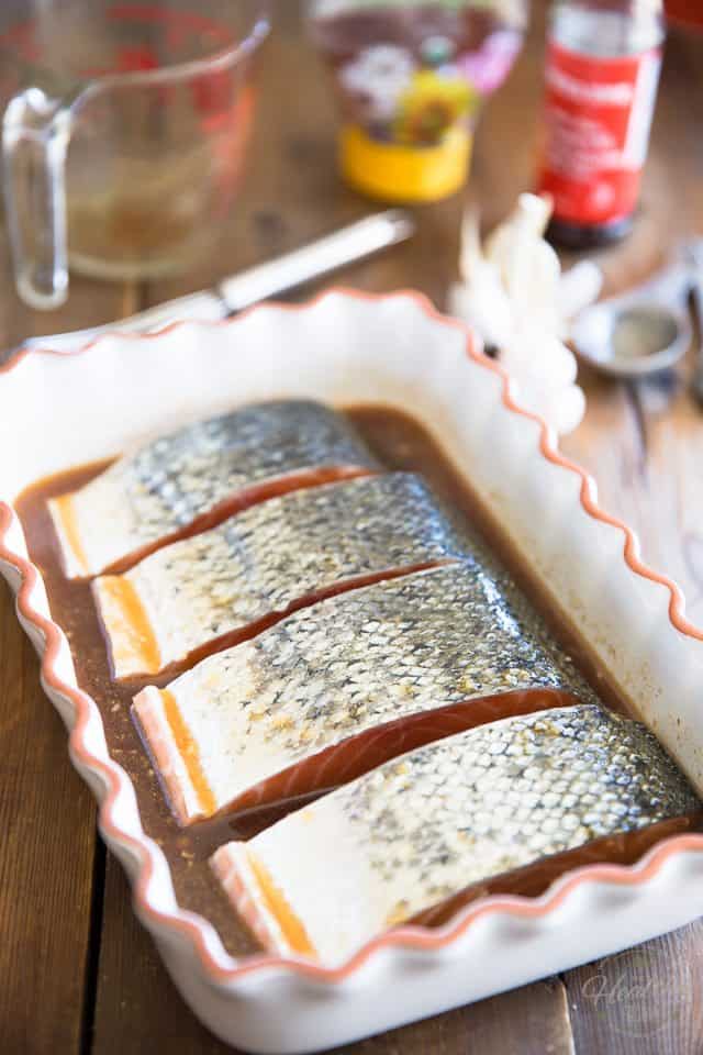 Honey Sesame Glazed Salmon | thehealthyfoodie.com