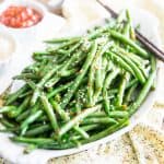 Garlic Sesame Green Beans | thehealthyfoodie.com