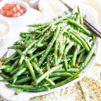 Garlic Sesame Green Beans • The Healthy Foodie