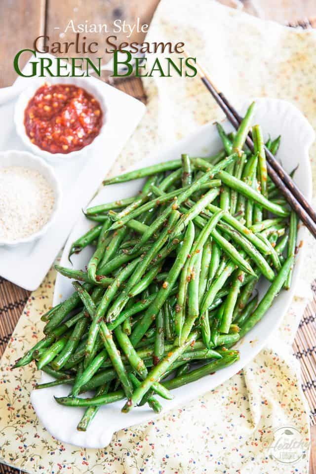 Garlic Sesame Green Beans | thehealthyfoodie.com