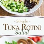 Perfect for your next picnic or to bring to work for lunch, this Tuna Rotini Salad turns boring canned tuna into a very palatable and nutritious experience!
