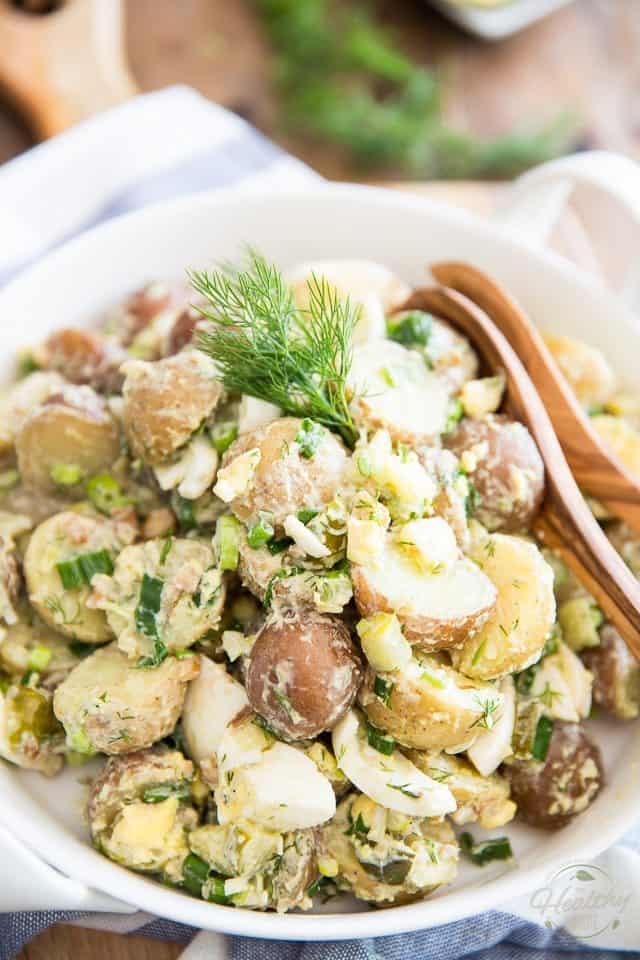 German Style Potato Salad | thehealthyfoodie.com