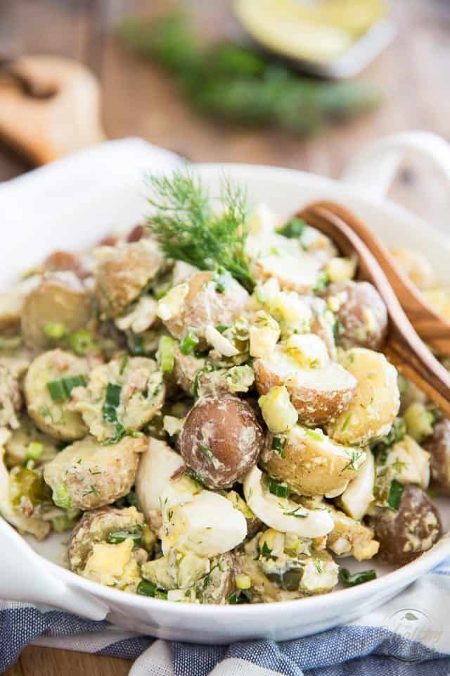 German Style Potato Salad | thehealthyfoodie.com