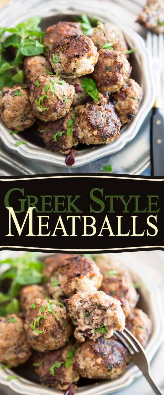 Greek Style Meatballs • The Healthy Foodie