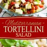 Mediterranean Tortellini Salad is quick and easy to prepare and can be enjoyed on it's own for a meatless