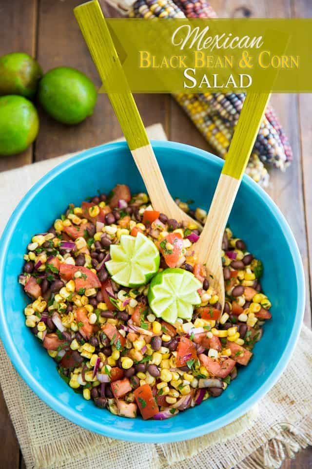 Mexican Black Bean and Corn Salad • The Healthy Foodie