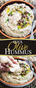 Quick Olive Hummus by Sonia! The Healthy Foodie | Step-by-step instructions on thehealthyfoodie.com