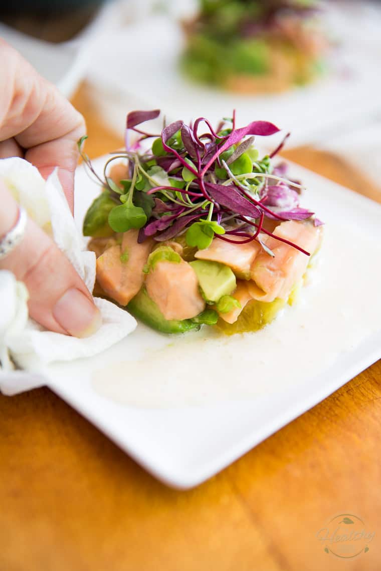 Citrus Avocado Salmon Ceviche by Sonia! The Healthy Foodie | Step-by-step instructions on thehealthyfoodie.com