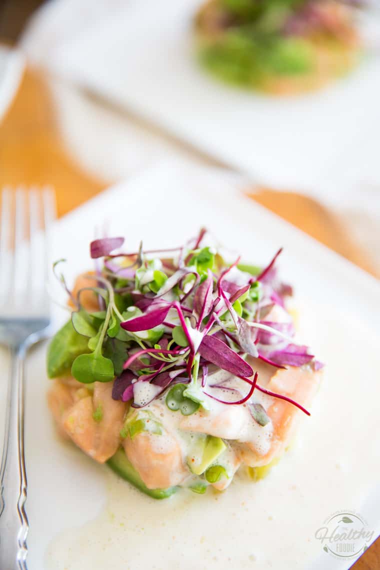 This Citrus Avocado Salmon Ceviche makes for an easy, elegant and delicious appetizer or light meal.