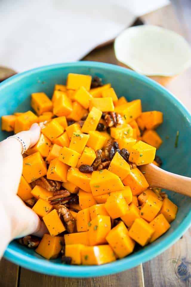 This Candied Butternut Squash is so good, you don't even need to be a fan of squash to enjoy it! Plus, it goes good alongside practically everything, any time of day! 