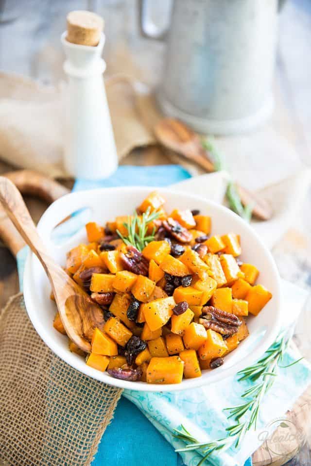 This Candied Butternut Squash is so good, you don't even need to be a fan of squash to enjoy it! Plus, it goes good alongside practically everything, any time of day! 