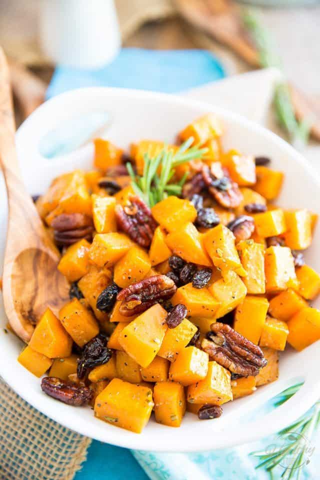 This Candied Butternut Squash is so good, you don't even need to be a fan of squash to enjoy it! Plus, it goes good alongside practically everything, any time of day! 