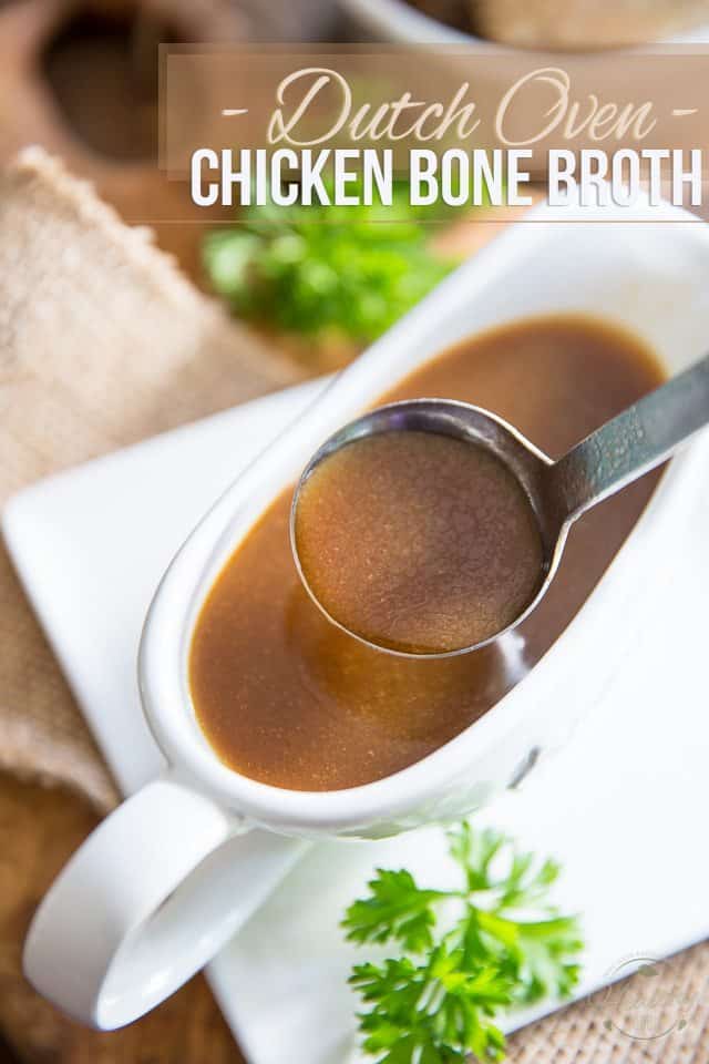 The richest, darkest and most delicious chicken bone broth - period.