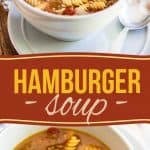 Hamburger soup: it's the goodness of a juicy hamburger and the warmth of a big comforting bowl of soup, all rolled into one!