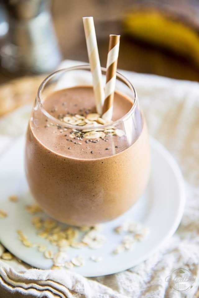 Healthy Chocolate Peanut Butter Protein Shake