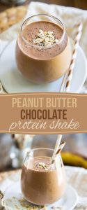 This Peanut Butter Chocolate Protein Shake is a nutritious and delicious way to feed your body and replenish your energy levels after a good workout!