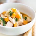 Soul warming and deliciously comforting Butternut Squash Quinoa Chicken Soup - your best ally this fall and winter season!