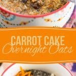 As delicious as they are quick to prepare, these Carrot Cake Overnight Oats will have you totally look forward to rolling out of bed in the morning!