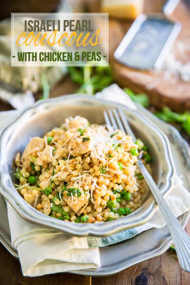 Israeli Pearl Couscous With Chicken And Peas The Healthy Foodie