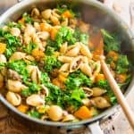 Kale Ground Beef Butternut Squash One Pot Pasta by Sonia! The Healthy Foodie | Recipe on thehealthyfoodie.com
