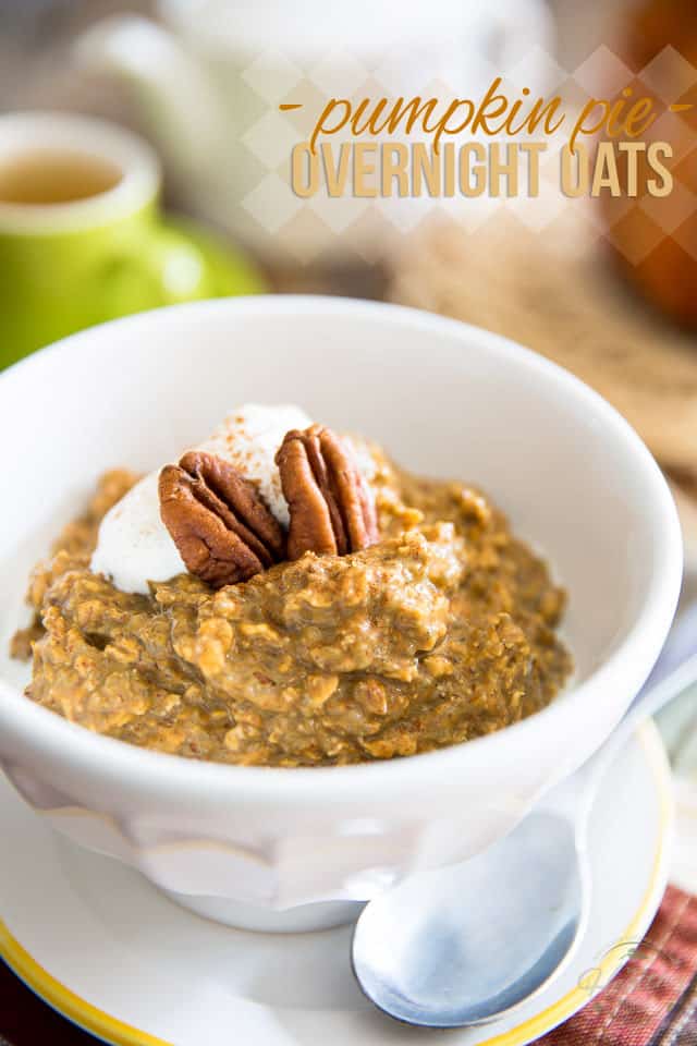 Super fast and stupid easy to prepare, these Pumpkin Pie Overnight Oats make for a great breakfast or post-workout meal that you will look forward to eating!