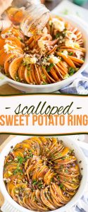 This elegant Scalloped Sweet Potato Ring is much easier to make than you may think and is so incredibly good, it's the perfect sweet potato recipe for any occasion!
