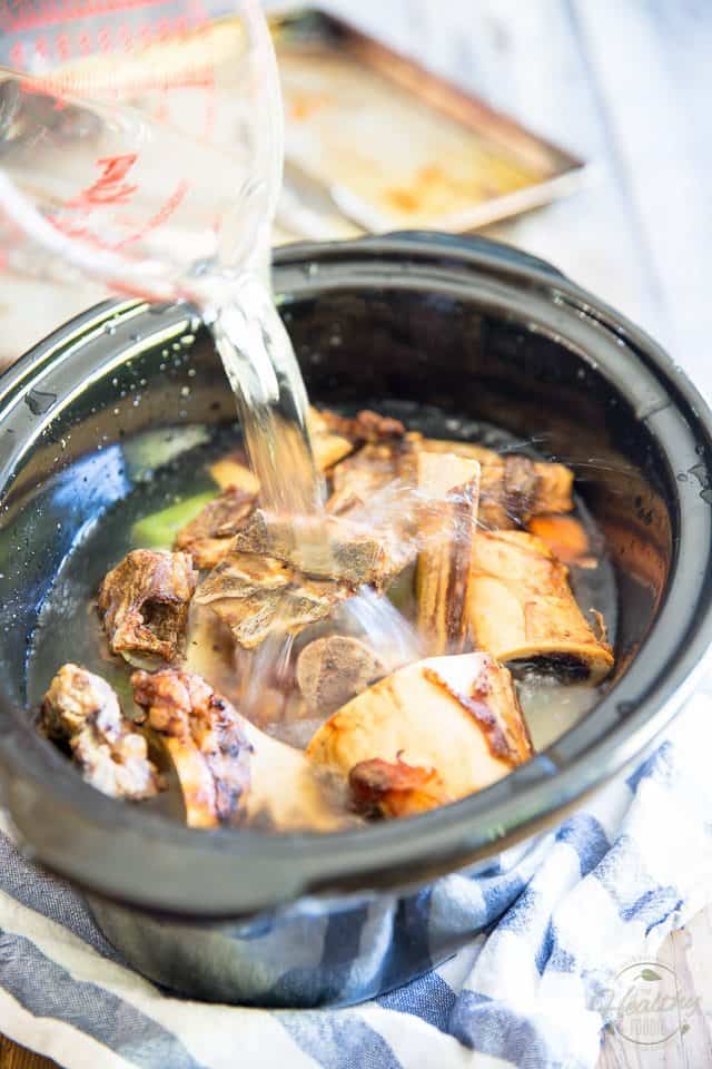 Make Your Own Slow Cooker Beef Bone Broth The Healthy Foodie