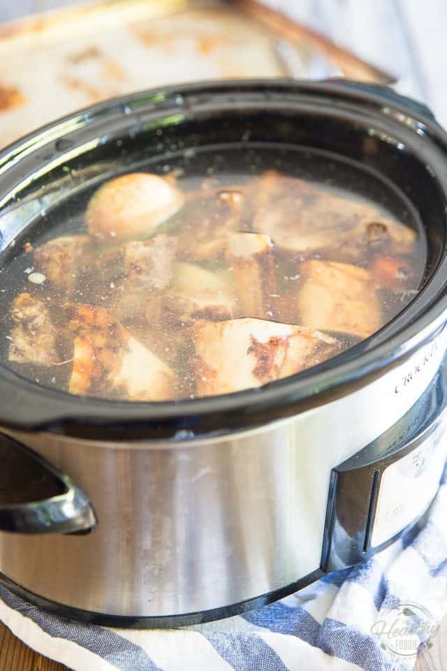 Make Your Own Slow Cooker Beef Bone Broth The Healthy Foodie