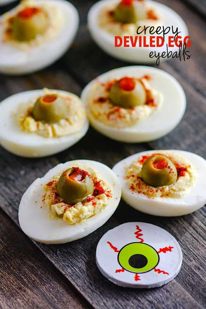 Blood Shot Deviled Egg Eyeballs