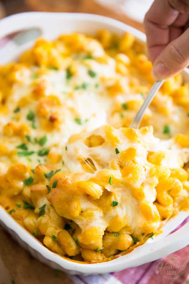 Kids demand Mac 'N Cheese but you'd prefer a healthier option? This Butternut Squash Mac 'N Cheese is the perfect solution! They'll never be able to tell... 