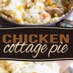 This Chicken Cottage Pie is a bit of a cross between 2 great classics: Chicken Pot Pie and Cottage Pie. With such a winning combination, you simply can't go wrong... the whole family will love it!