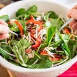 Loaded Spinach Salad by Sonia! The Healthy Foodie | recipe on thehealthyfoodie.com