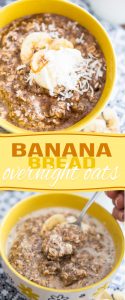 Wonderful as a post-workout meal or breakfast, these High Protein Banana Bread Overnight Oats will have you look forward to getting up in the morning!