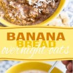 Wonderful as a post-workout meal or breakfast, these High Protein Banana Bread Overnight Oats will have you look forward to getting up in the morning!