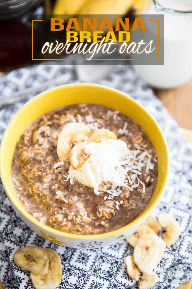 Wonderful as a post-workout meal or breakfast, these High Protein Banana Bread Overnight Oats will have you look forward to getting up in the morning! 