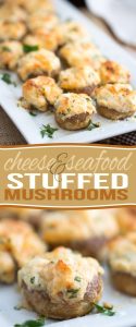 Decadent, slightly indulgent, but filled with loads of nutritious ingredients still, these Cheese and Seafood Stuffed Mushrooms are guaranteed to be a hit at your next party!