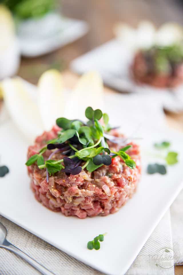 Save your tenderloin for the grill! You'll be surprised at how tasty and tender this Classic Beef Tartare is, despite using a very affordable cut of beef.