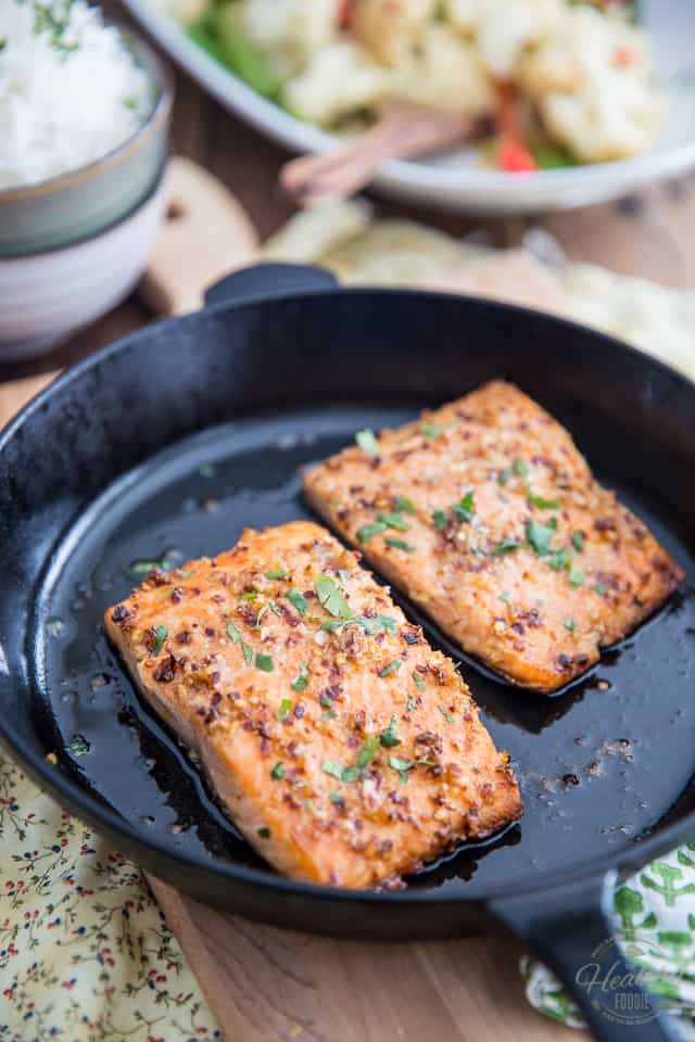 Ginger Garlic Grilled Salmon | The Healthy Foodie
