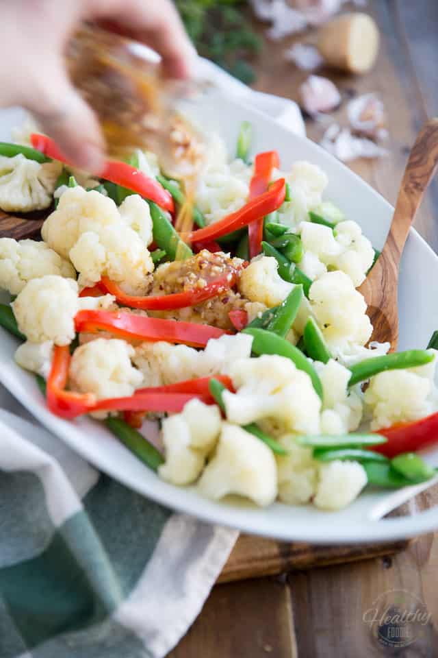 Ginger Garlic Steamed Vegetables | The Healthy Foodie