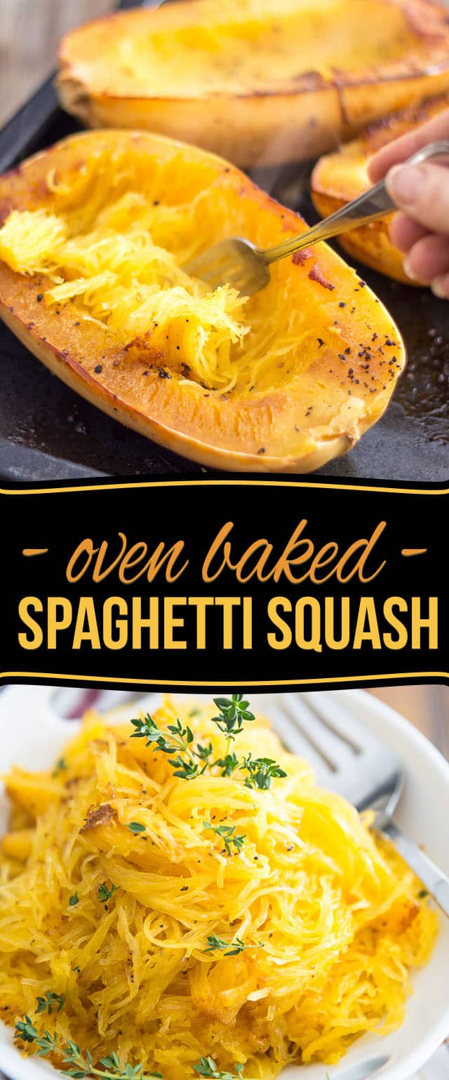 Oven Baked Spaghetti Squash • The Healthy Foodie