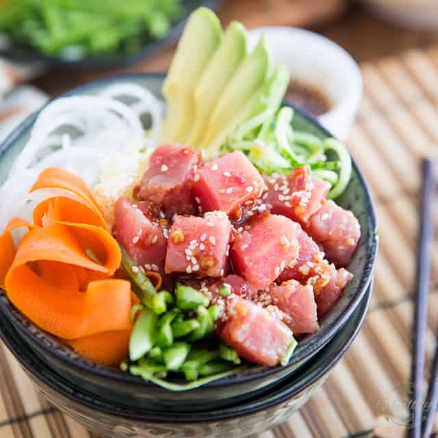 Simple Spicy Tuna Lunch Bowls - Honest Grub, Honest Foodie