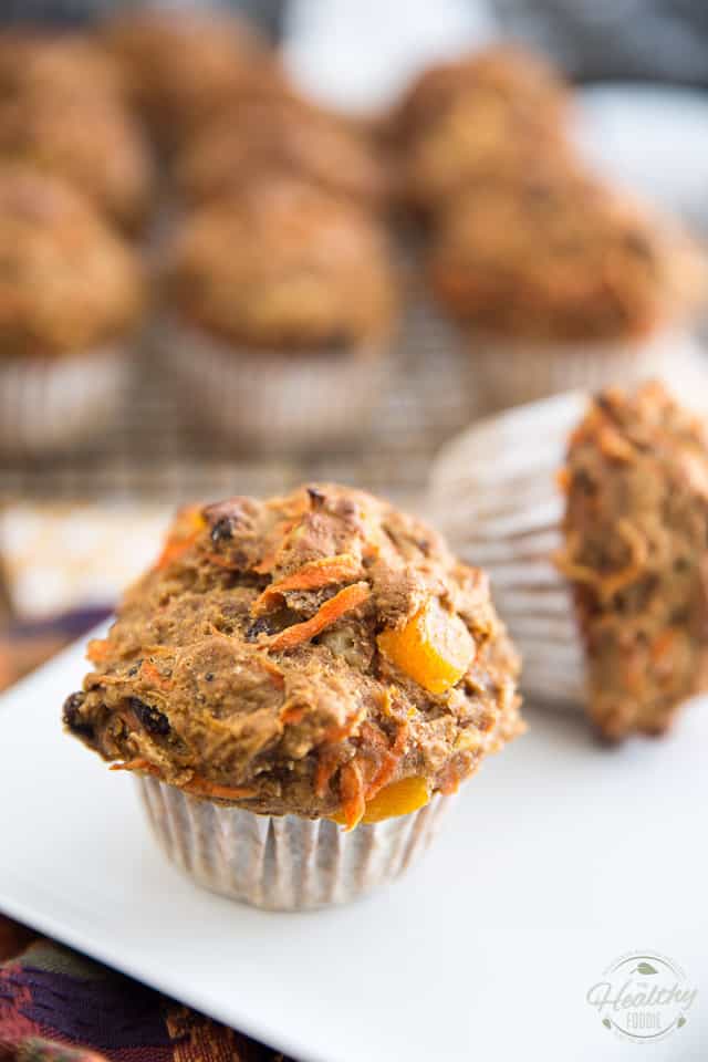 No Sugar Added Carrot Muffins by Sonia! The Healthy Foodie | recipe on thehealthyfoodie.com