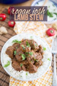 Rogan Josh is a classic hot and spicy lamb stew that's cooked slowly to fork tender perfection and packed with so much flavor, you won't be able to put that fork down!