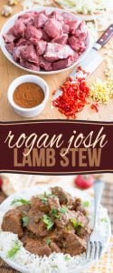 Rogan Josh is a classic hot and spicy lamb stew that's cooked slowly to fork tender perfection and packed with so much flavor, you won't be able to put that fork down!