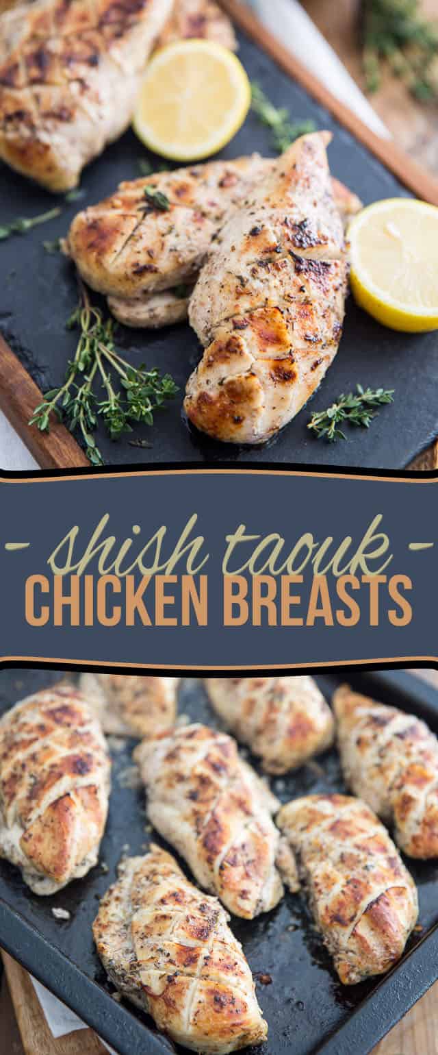 Shish Taouk Style Chicken Breasts • The Healthy Foodie