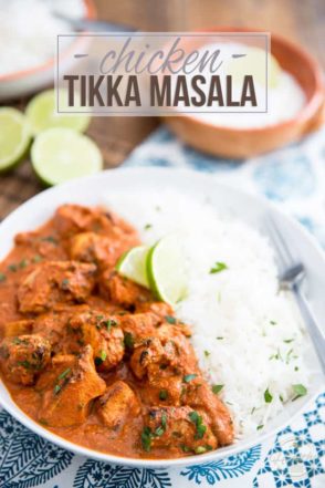 Chicken Tikka Masala is an extremely popular Indian stew that's made with chunks of tangy grilled chicken all wrapped up in a creamy, spicy tomato sauce.