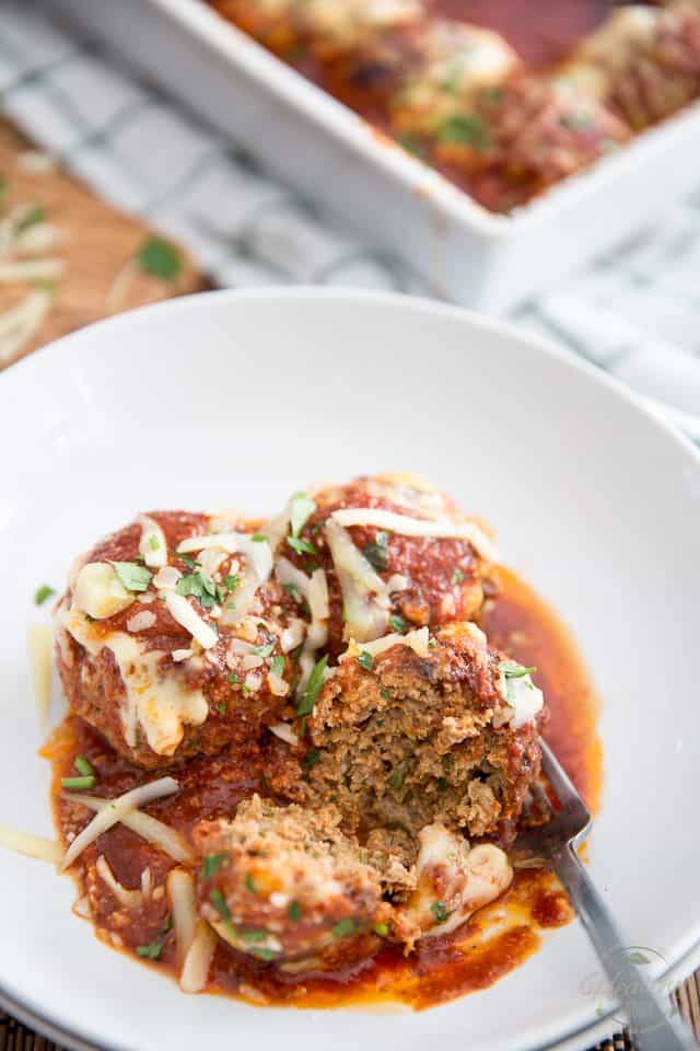 These Spicy Baked Italian Meatballs harbor so much flavor under their hood, be ready for a serious "I can't believe these can be good for me" moment!