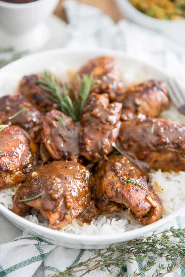 Maple Balsamic Glazed Chicken by Sonia! The Healthy Foodie | Recipe on thehealthyfoodie.com