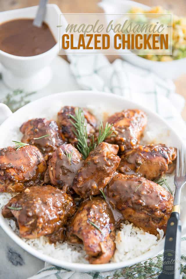 This Maple Balsamic Glazed Chicken is so deliciously tasty yet so easy to make, you'll want to serve it to your family and friends all the time 
