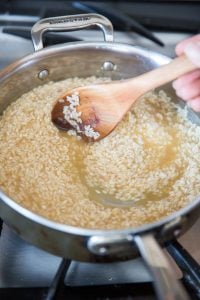 Smoked Salmon Asparagus Risotto • The Healthy Foodie